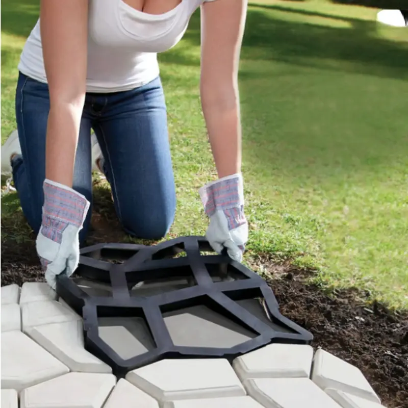 Garden Garden Paving Mold Floor Mold Walking Pavement Concrete Mold Paving Cement Brick Stone Road Floor Molding Machine Mold