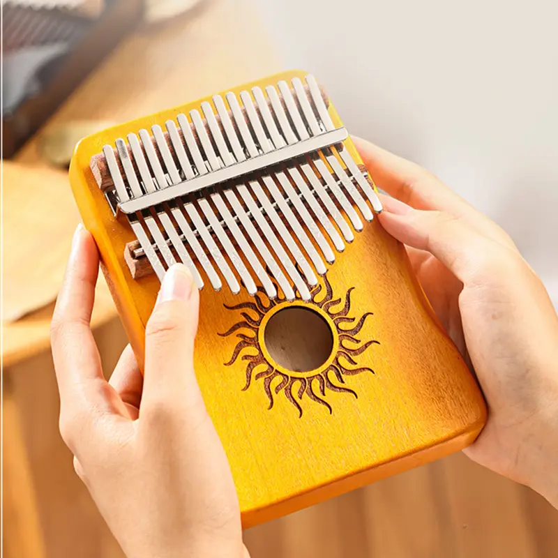 17 21 Keys Kalimba Finger Piano Kalimba Thumb Piano Keyboard Musical Instrument Mbira for Beginner Music Lover Gifts