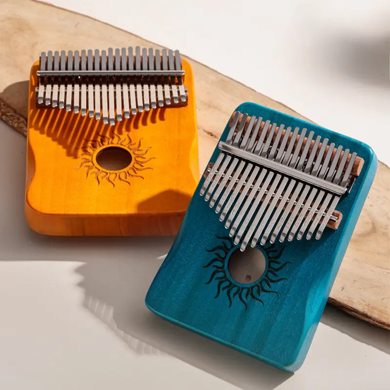 17 21 Keys Kalimba Finger Piano Kalimba Thumb Piano Keyboard Musical Instrument Mbira for Beginner Music Lover Gifts