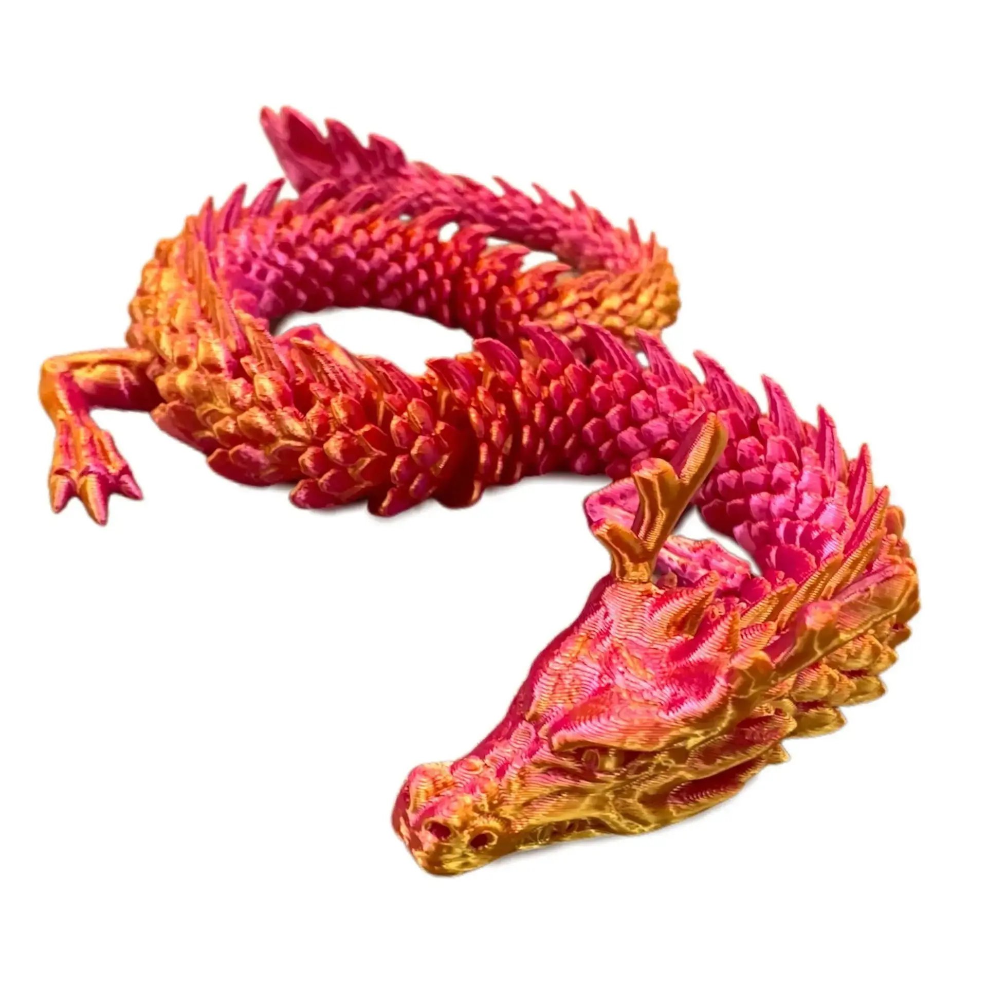 3d Printed Crystal Dragon Antistress Fidget Toy Rotatable Articulated Perfect Figure Radiant and Dazzling Colors 30/45/60CM