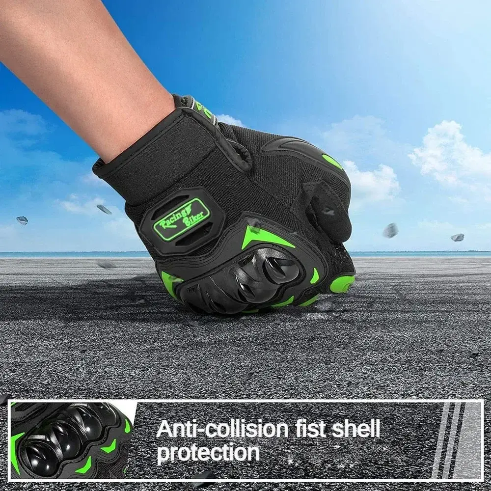 Motorcycle Gloves Summer Riding Breathable Gloves Hard Knuckle Touchscreen Motorbike Gloves Tactical Gloves for Dirt Bike Moto