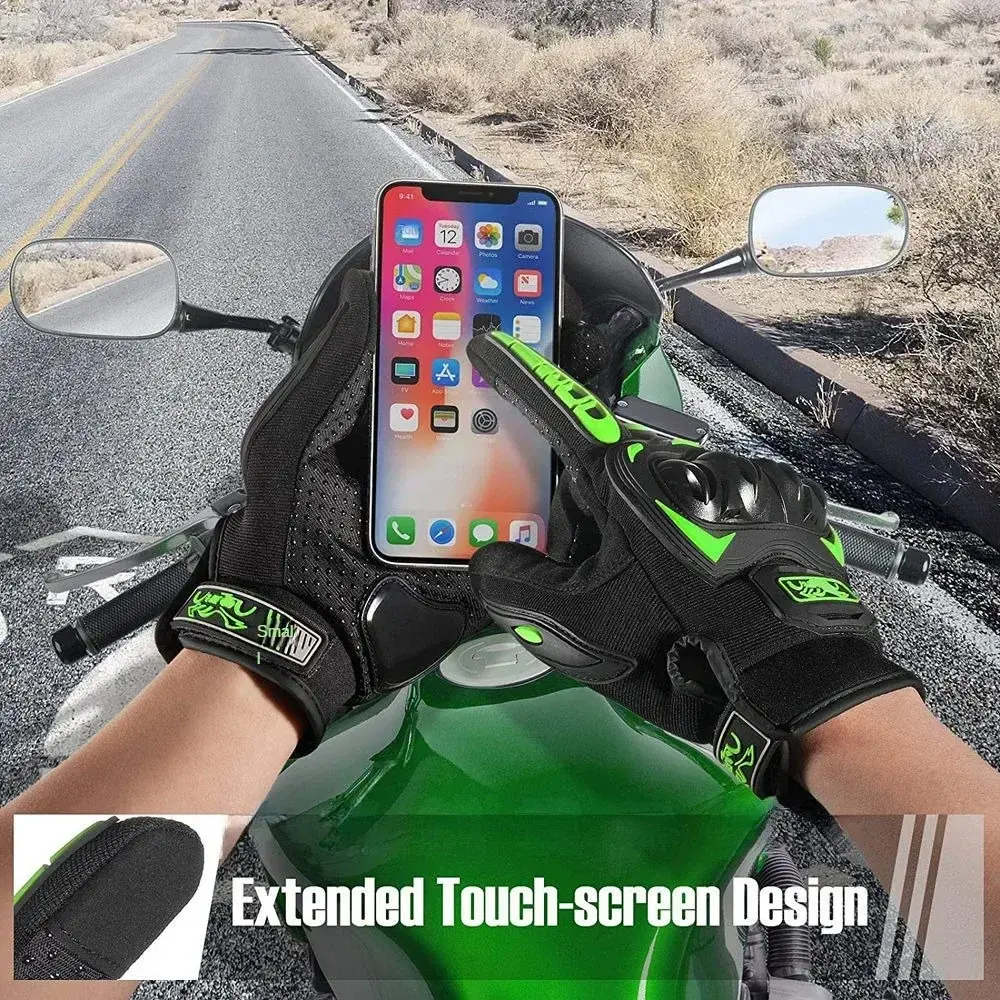 Motorcycle Gloves Summer Riding Breathable Gloves Hard Knuckle Touchscreen Motorbike Gloves Tactical Gloves for Dirt Bike Moto