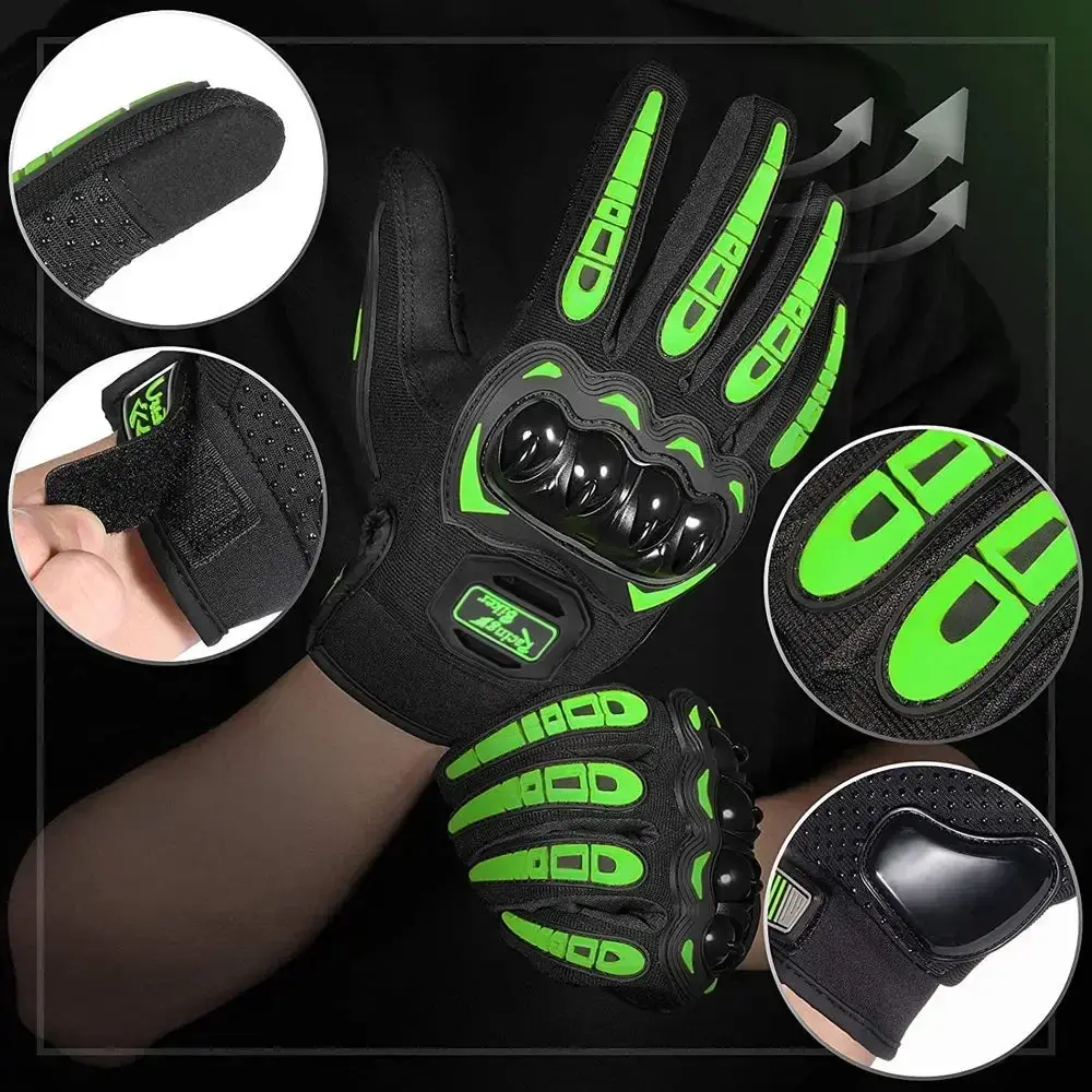 Motorcycle Gloves Summer Riding Breathable Gloves Hard Knuckle Touchscreen Motorbike Gloves Tactical Gloves for Dirt Bike Moto