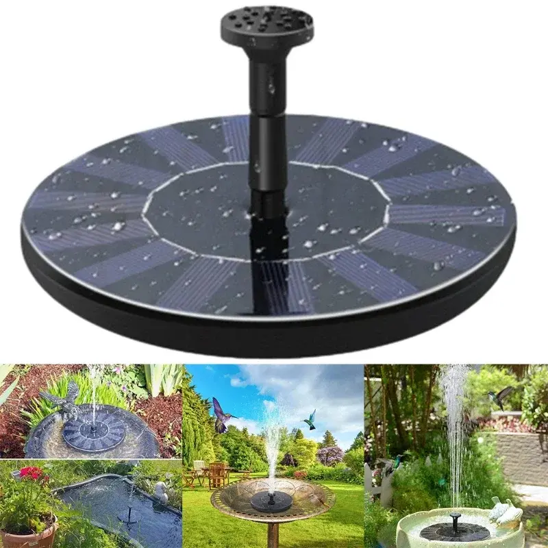 Solar Floating Water Fountain Bird Bath Fountain Pump Pond Decoration Solar Powered Fountain Water Pump for Garden and Patio