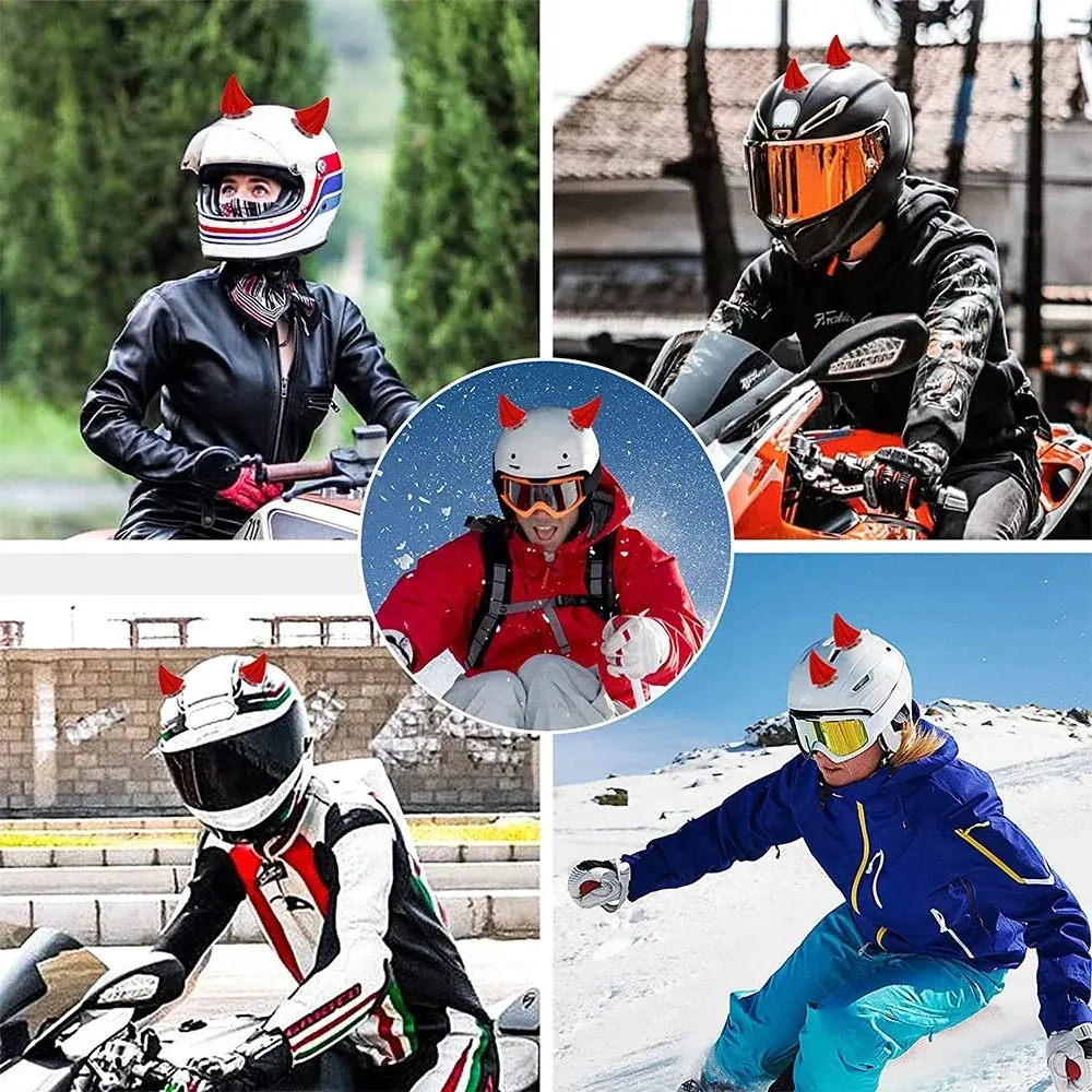 2pcs Universal Helmet Cat Ears Decoration Moto Electric Car Driving Styling Cute Cat Ears Stickers Decor Helmet Accessories