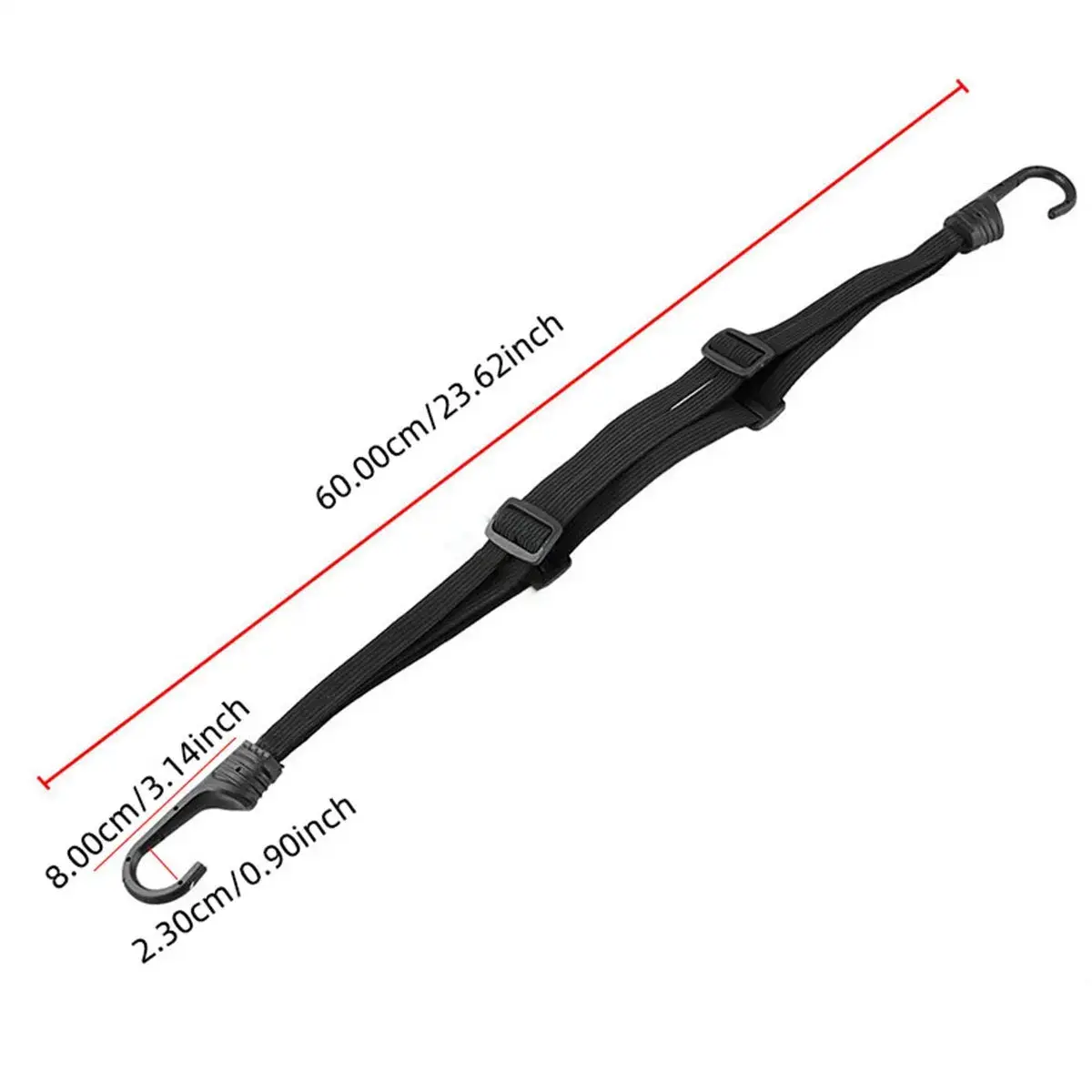 60cmMotorcycle Luggage Strap Helmet Fixed Straps Universal Retractable Elastic Buckle Rope Motorbike Durable Helmet Luggage Net