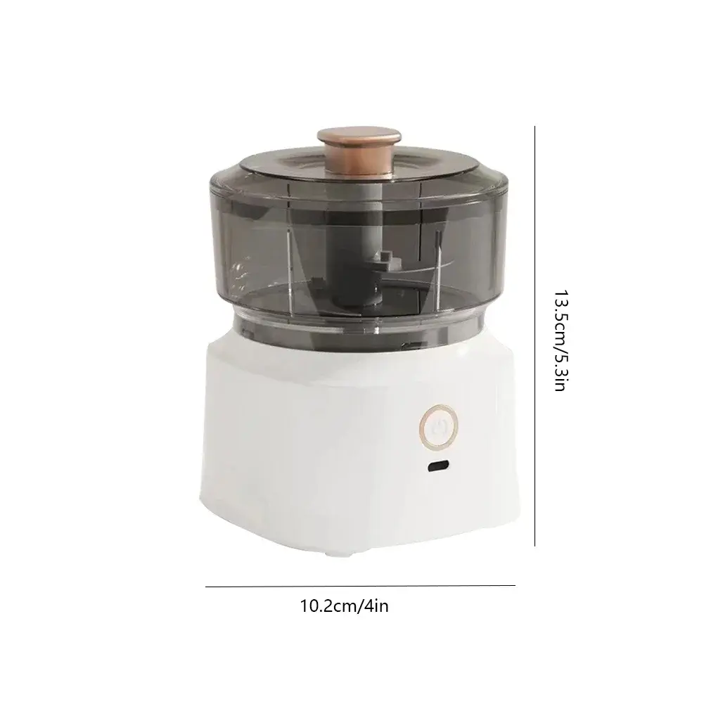 Mini Meat Grinder Electric Garlic Masher Multifunctional Kitchen Wireless Food Stir Shredder Baby Auxiliary Food Machine 350ml