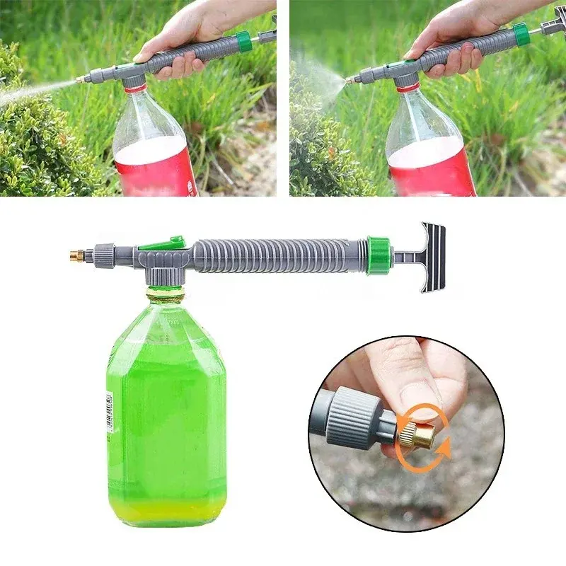 10/1pcs Manual Sprayer High Pressure Air Pump Gardening Flower Water Bottle Sprayer Adjustable Nozzle Gardening Watering Tool