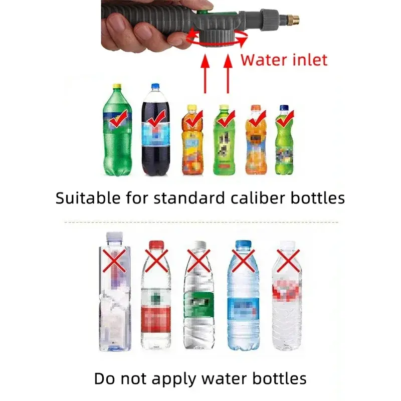 10/1pcs Manual Sprayer High Pressure Air Pump Gardening Flower Water Bottle Sprayer Adjustable Nozzle Gardening Watering Tool