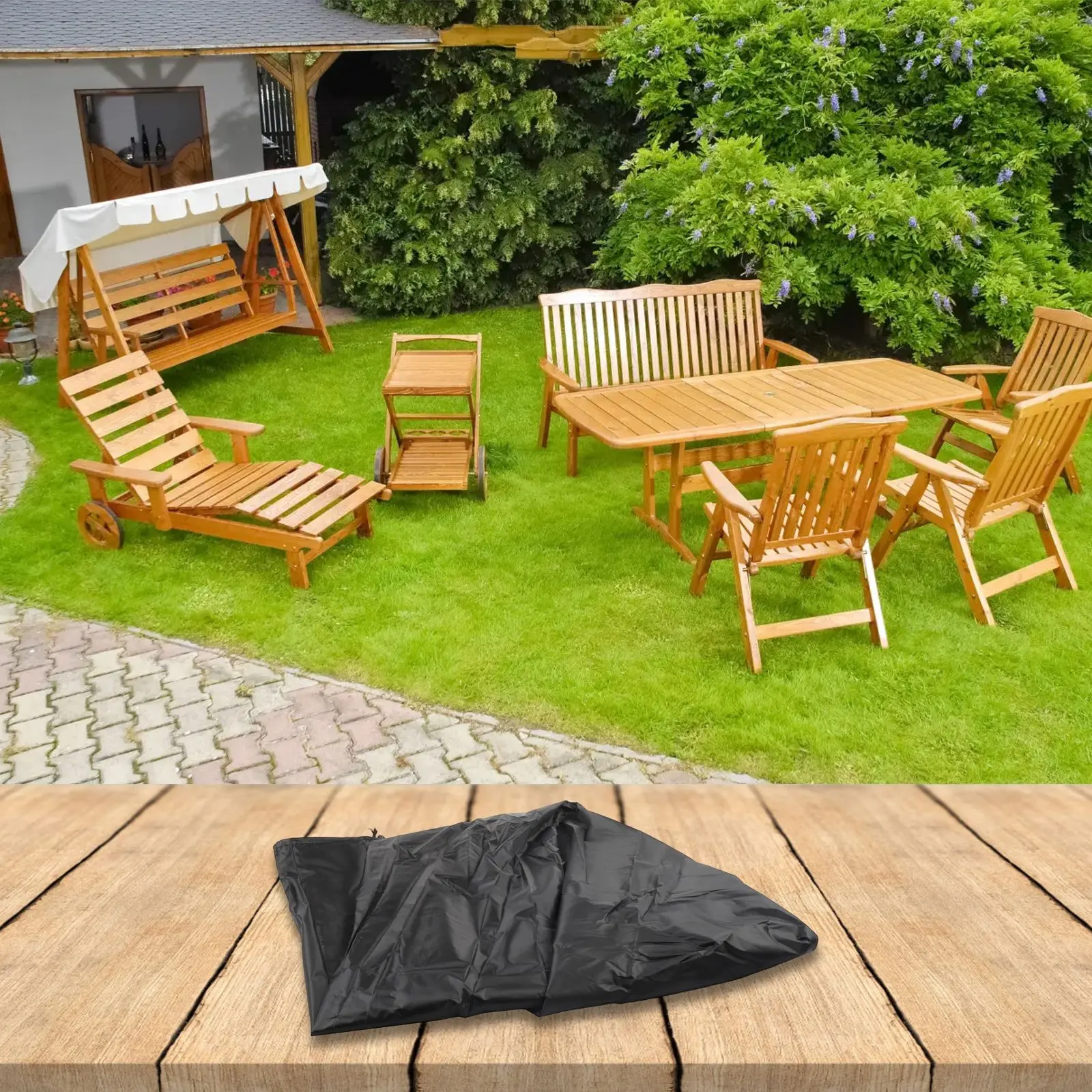 70*83*99cm Outdoor Furniture Cover Easy Attachment Easy Installation Patio Furniture Cover Ripstop Fabric UV Resistant