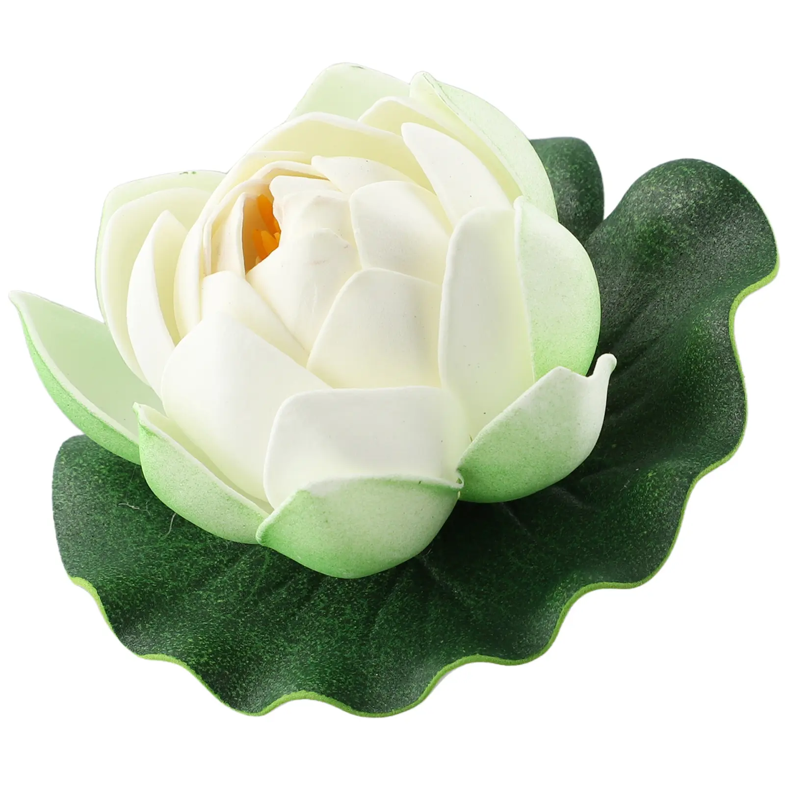 6-pack Artificial Floating Water Lily Simulation EVA Lotus Leaf Flower Water Lily Pond Plant Suitable For Garden Home Fish Tank