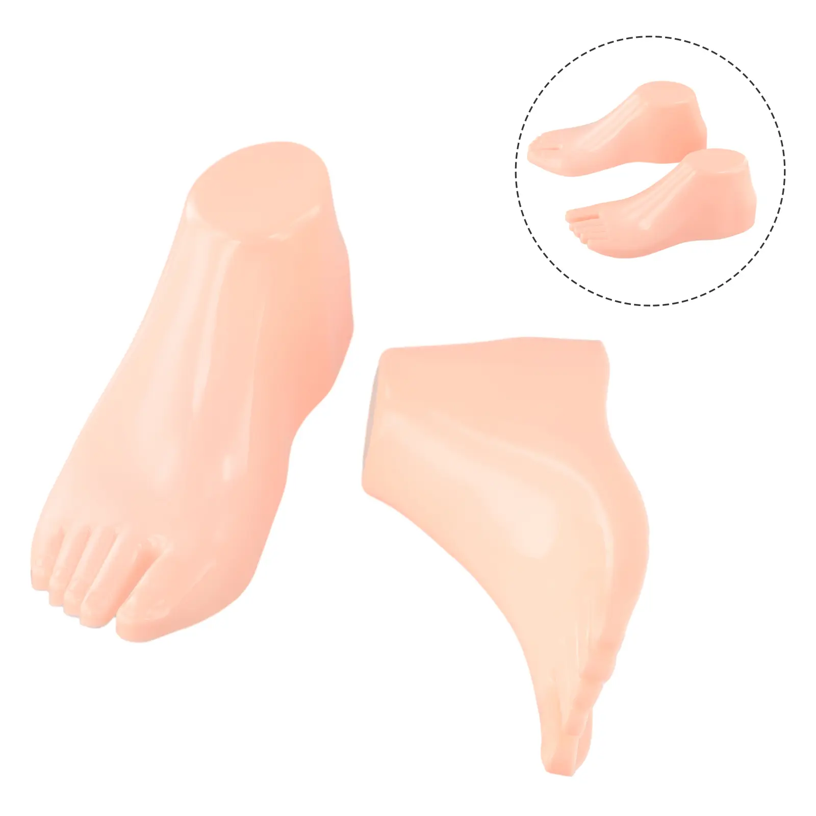For Showcasing Shoes Adult Feet Hard Plastic Foot Models 1 Pair Tools Durability Foot Model For Stuffing Shoes