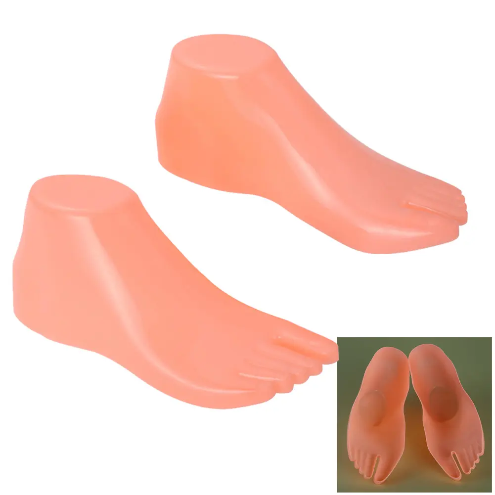 For Showcasing Shoes Adult Feet Hard Plastic Foot Models 1 Pair Tools Durability Foot Model For Stuffing Shoes