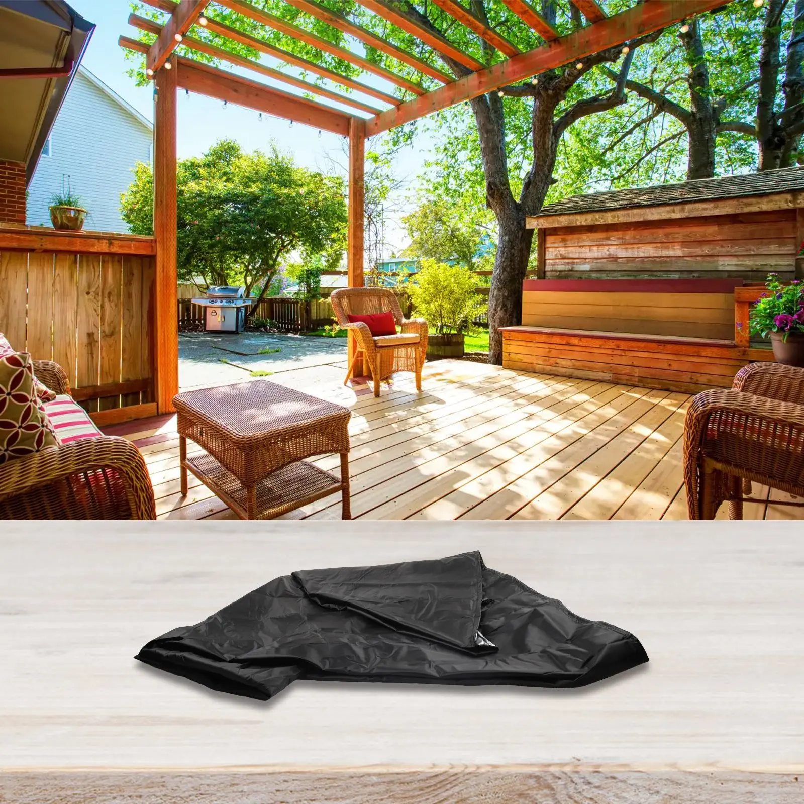 70*83*99cm Outdoor Furniture Cover Easy Attachment Easy Installation Patio Furniture Cover Ripstop Fabric UV Resistant