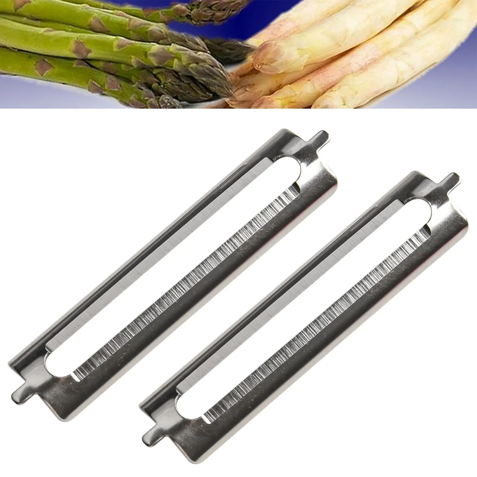 55mm Blade 2pcs Set 2pcs Pratical Replacement Accessories Stainless Steel Vegetable Dining Flat Blade Fruit Planer