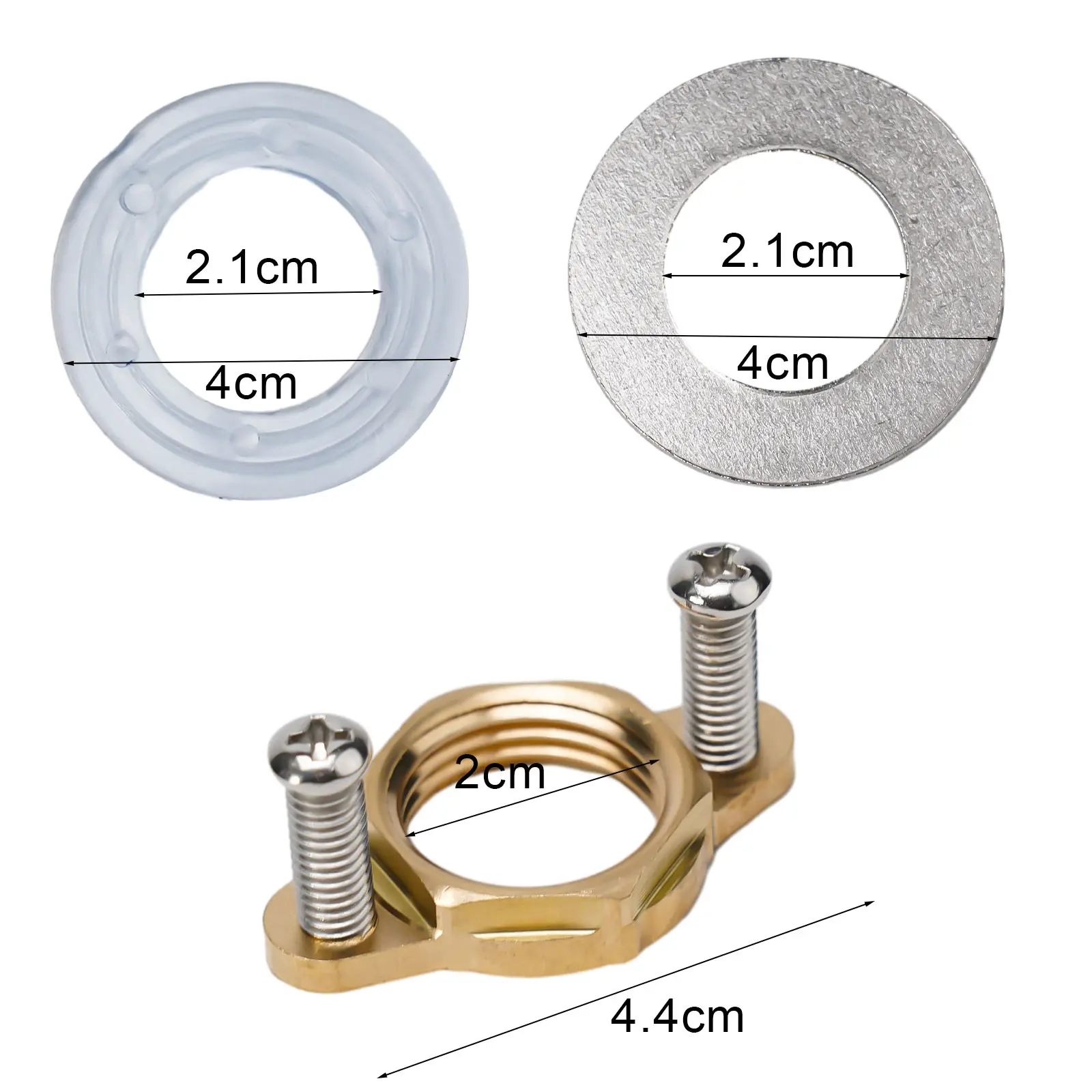 Wash Basin Faucet Repair Accessory Kit with Copper Fastener Nut Circlip Washer for Anti Loosening Faucet Stability