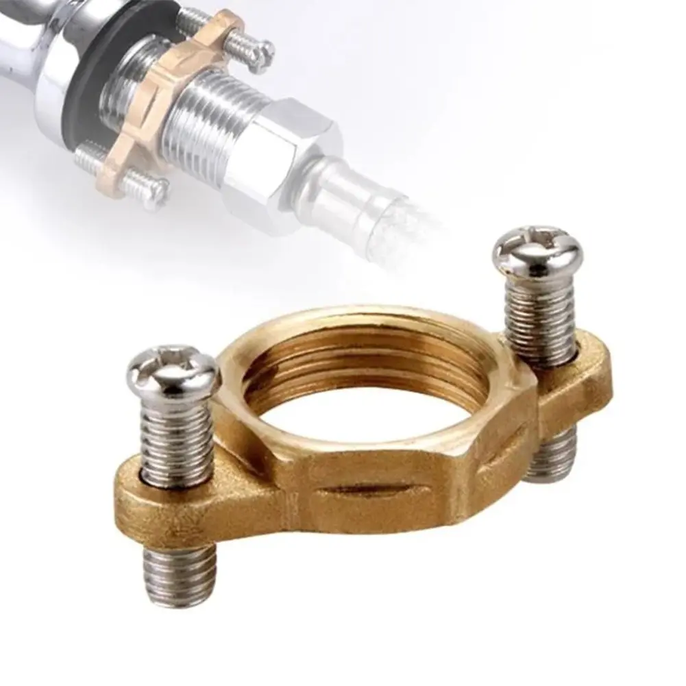 Wash Basin Faucet Repair Accessory Kit with Copper Fastener Nut Circlip Washer for Anti Loosening Faucet Stability