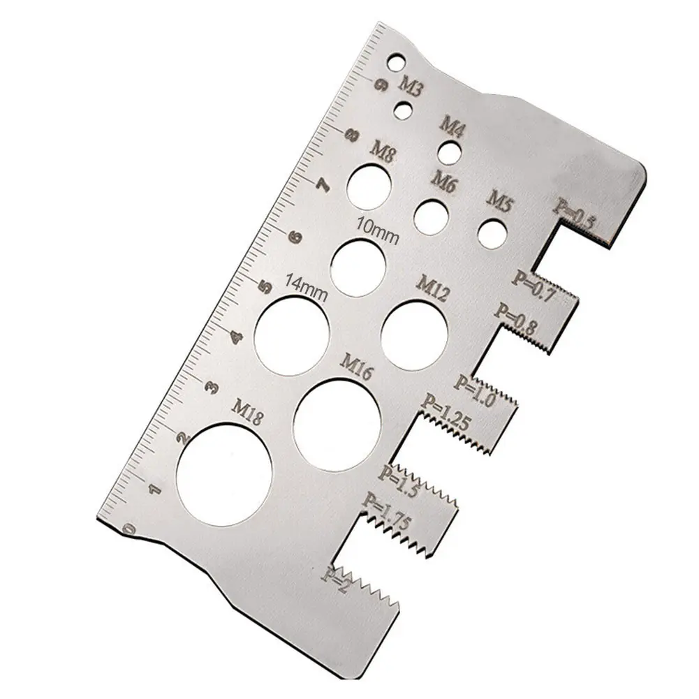 For Industrial Applications Metric Ruler Screw Thread Gauge User-Friendly Operation Versatile Measurement Capabilities