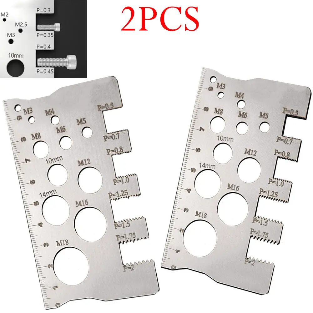 For Industrial Applications Metric Ruler Screw Thread Gauge User-Friendly Operation Versatile Measurement Capabilities