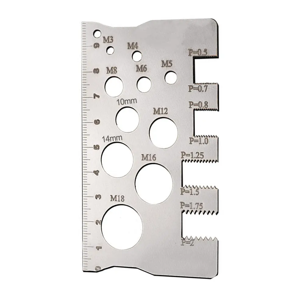 For Industrial Applications Metric Ruler Screw Thread Gauge User-Friendly Operation Versatile Measurement Capabilities