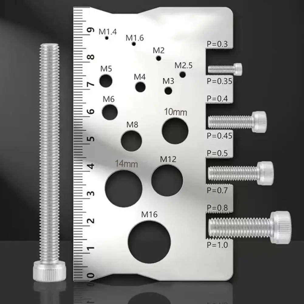 For Industrial Applications Metric Ruler Screw Thread Gauge User-Friendly Operation Versatile Measurement Capabilities