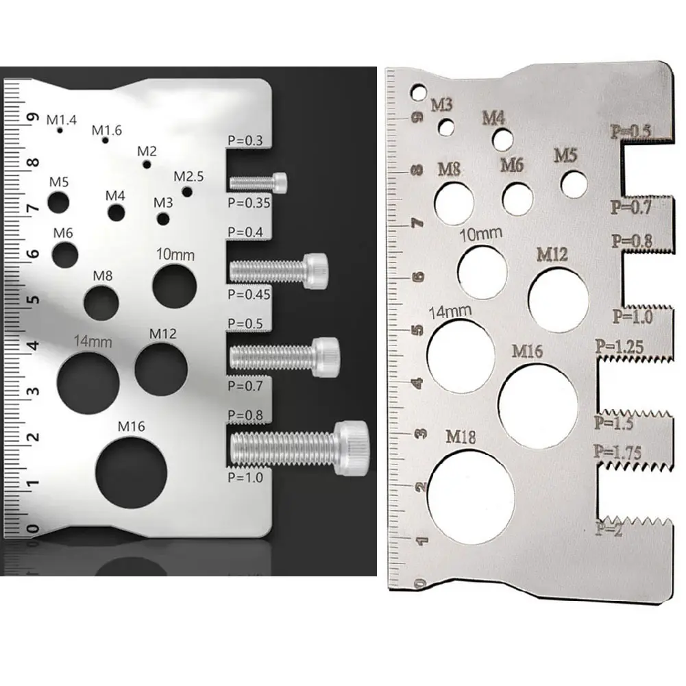 For Industrial Applications Metric Ruler Screw Thread Gauge User-Friendly Operation Versatile Measurement Capabilities