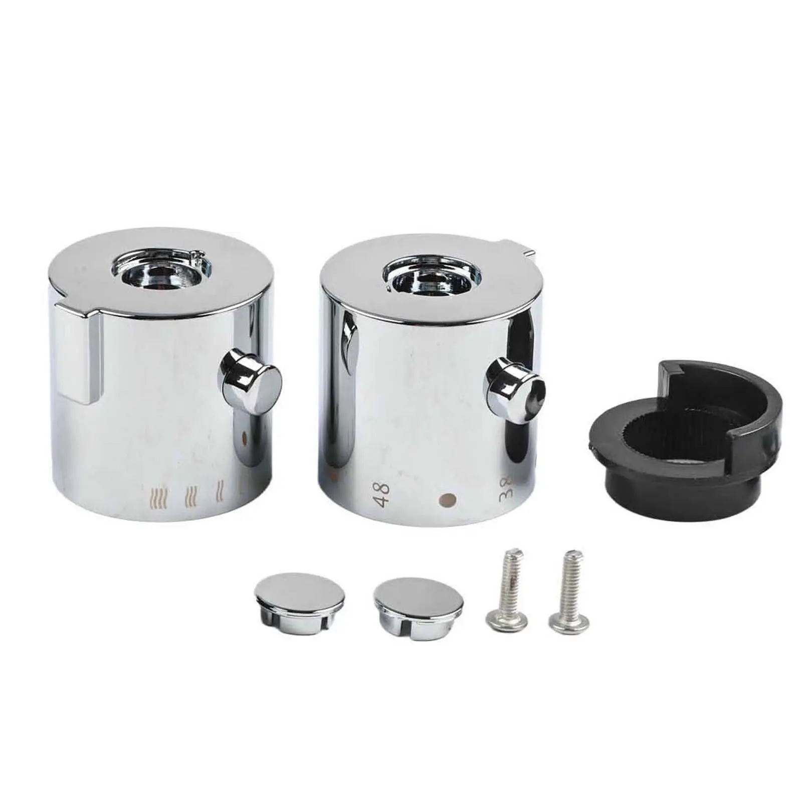 Shower Temperature Control Handles Knob Chrome Thermostatic Handles Bathroom Faucets Thermostats Accessories