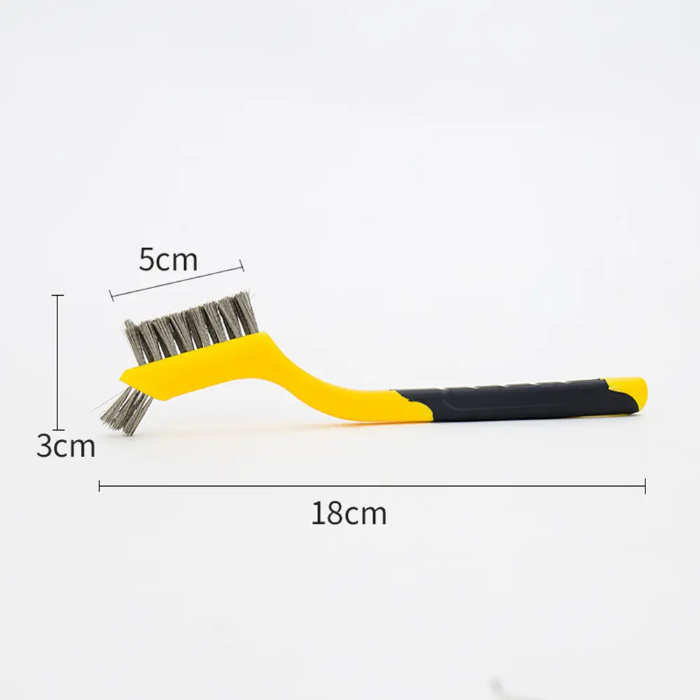 Mini Wire Brush for Rust and Paint Removal Brass Nylon & For Stainless Steel Brushes for Various Cleaning Tasks