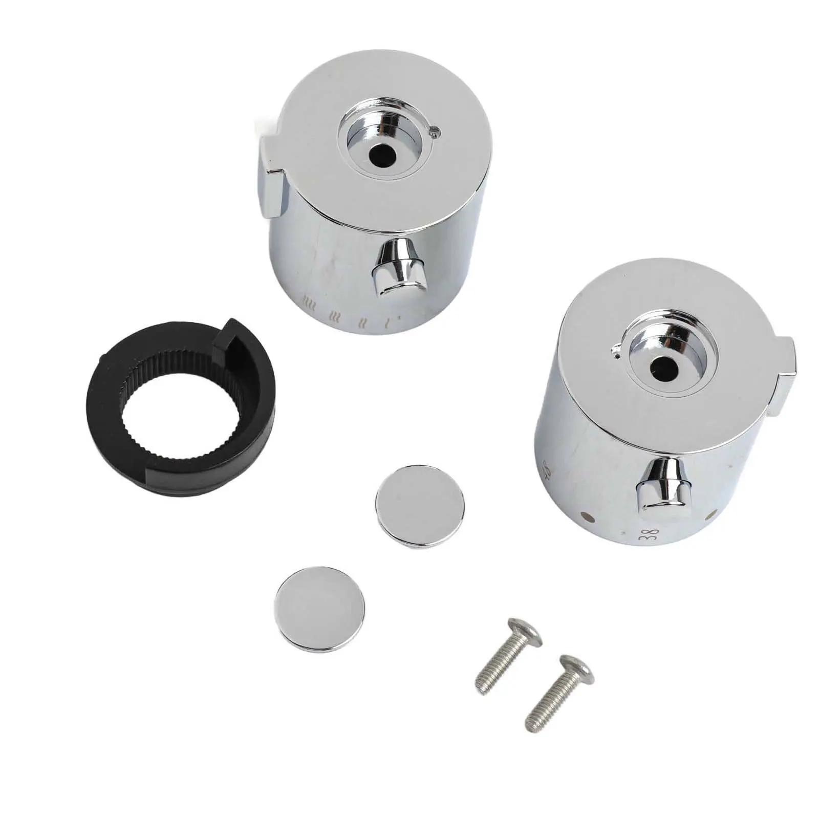 Shower Temperature Control Handles Knob Chrome Thermostatic Handles Bathroom Faucets Thermostats Accessories