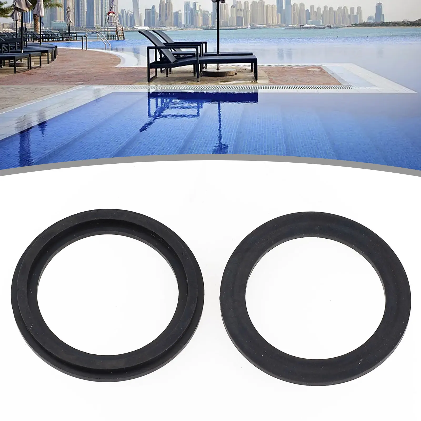 Replacement For Swimming Pool Step Washer Rubber Seal 2X for Intex 10745 and P6029 Diver Valve Pool Component Pack