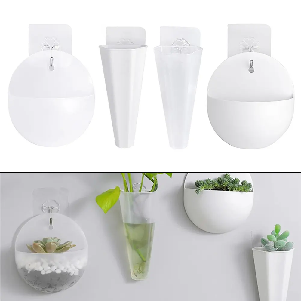 Versatile Indoor Flower Holder Plastic Flowerpot Creative Plant Display Indoor Plant Holder Lightweight Plastic Material