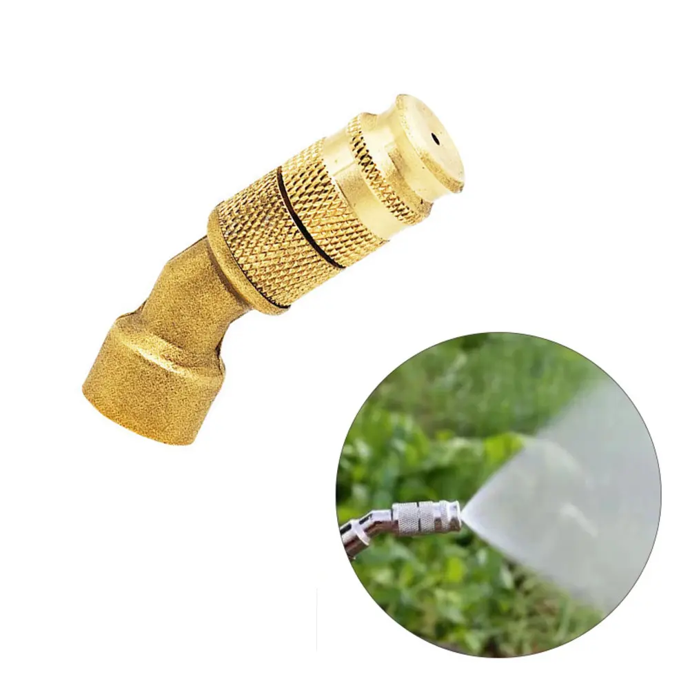 Brass Atomizer For Garden Gardening Watering Nozzle 53mm 14*1.5 High Pressure Sprayer Customizable Spray Distance
