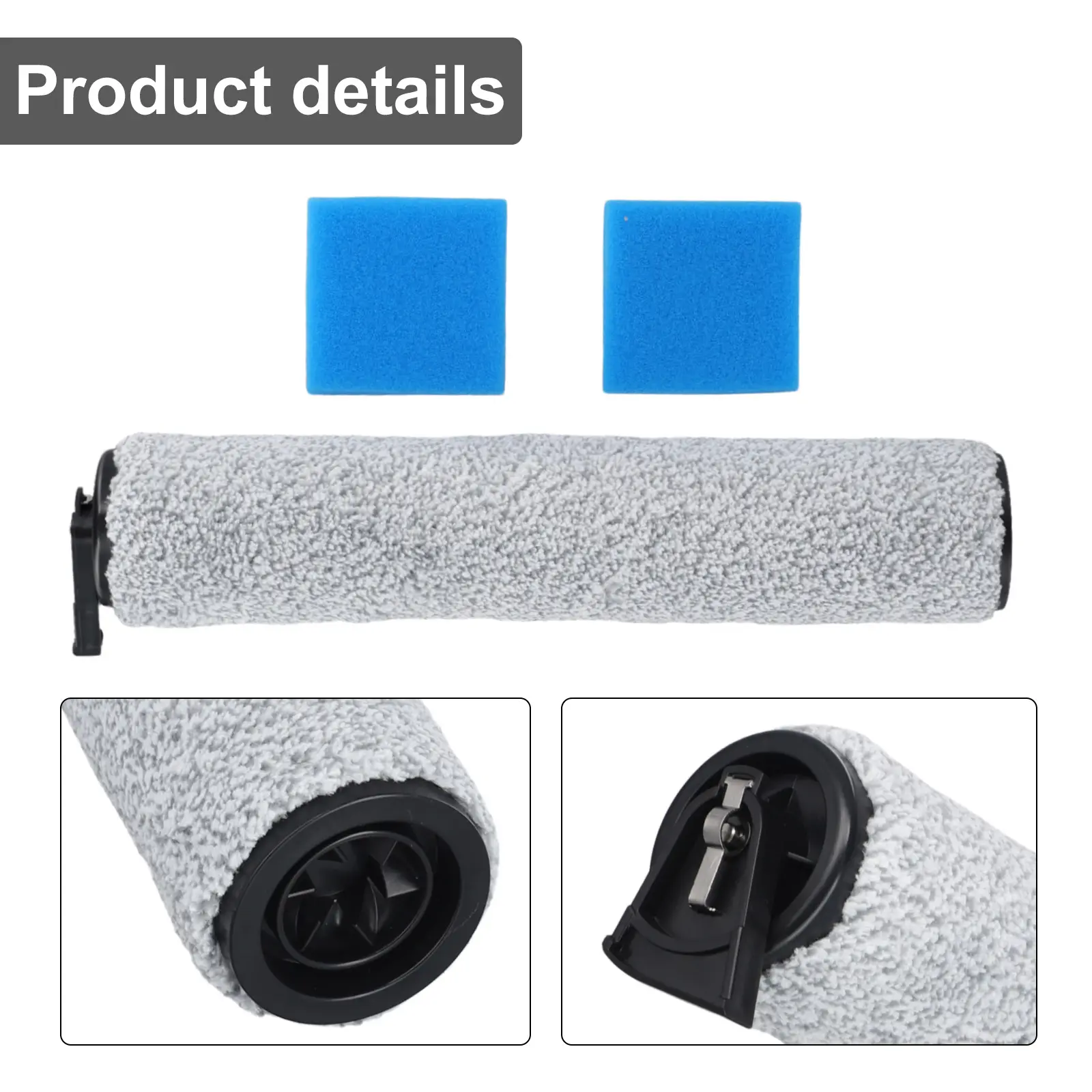 Soft Wool Bristle Brush Vacuum Cleaner Accessories Protects Furniture Quiet Operation Reduces Dust Penetration
