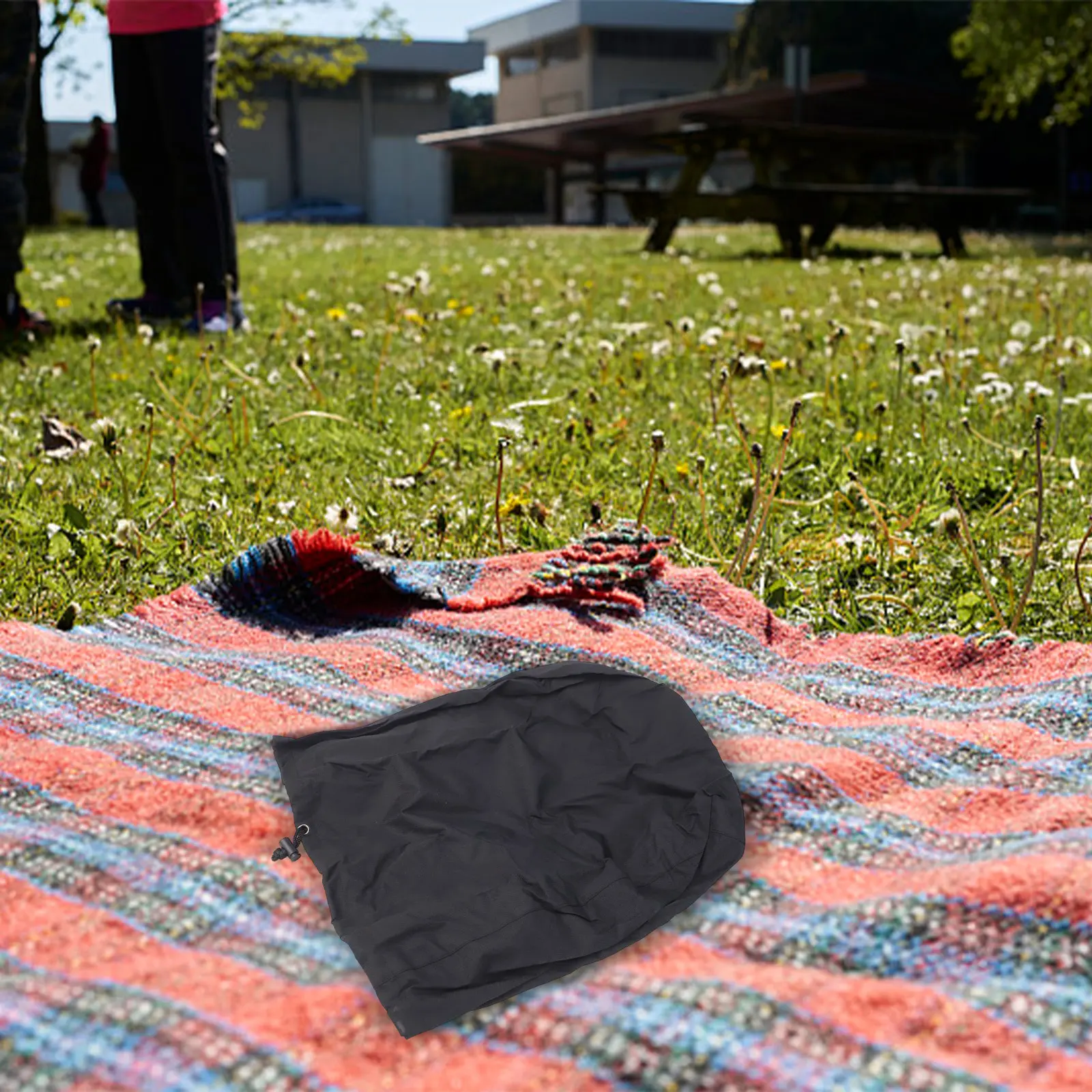 Backyard Cooking Black Waterproof Cover Easy Maintenance Grill Cover Outdoor Grill Protection Elastic Drawstring