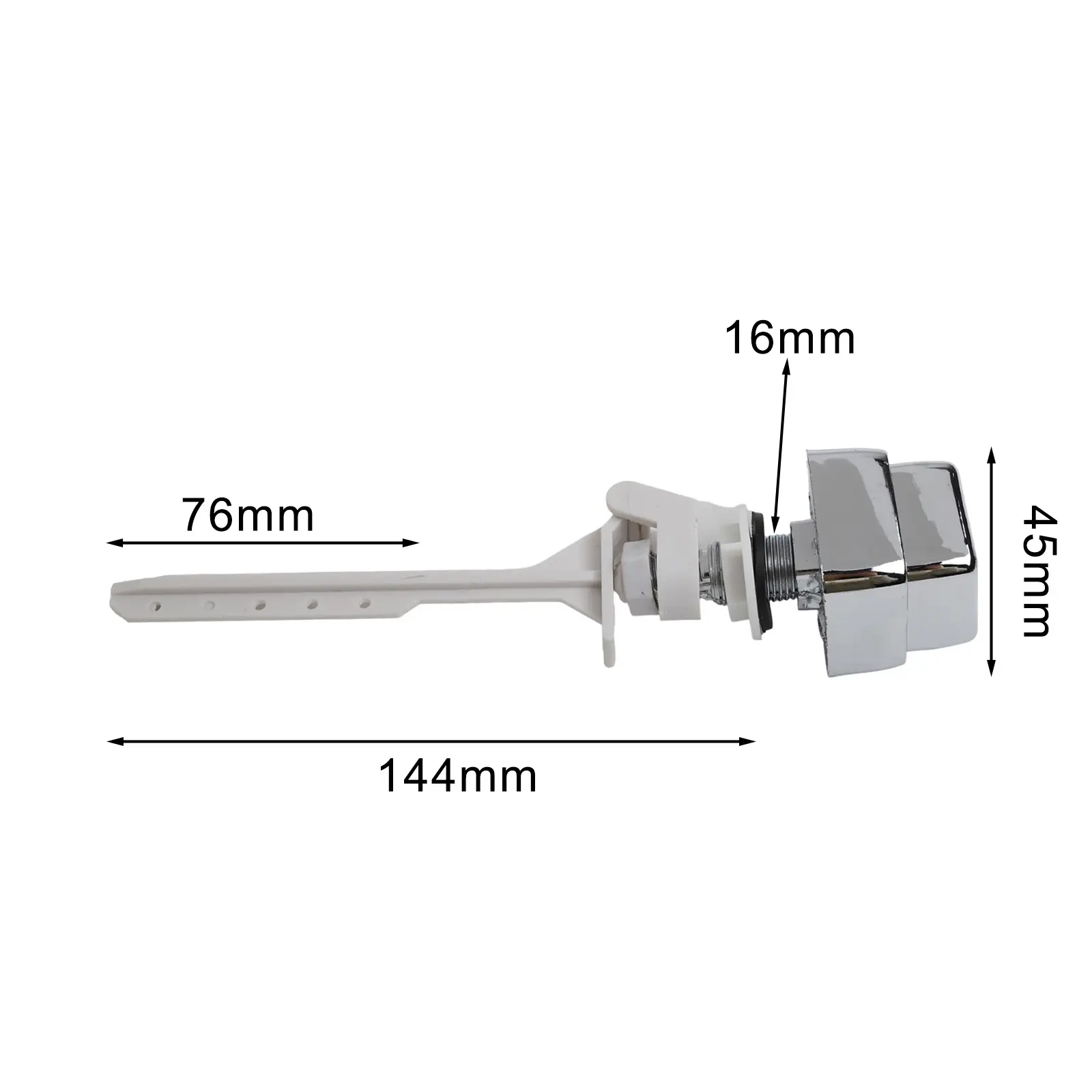 Bathroom Renovation Trip Lever Handle Water Tank Handle As Shown Elegant Bathroom Accessory High Strength Plastic