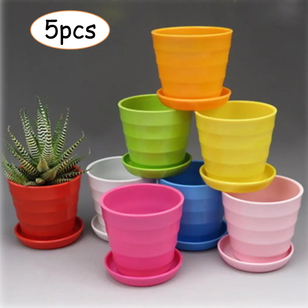 Home Decor Flower Pot Mini Plant Plastic Succulent Flowerpot Quality Useful Accessories Brand New Environmental