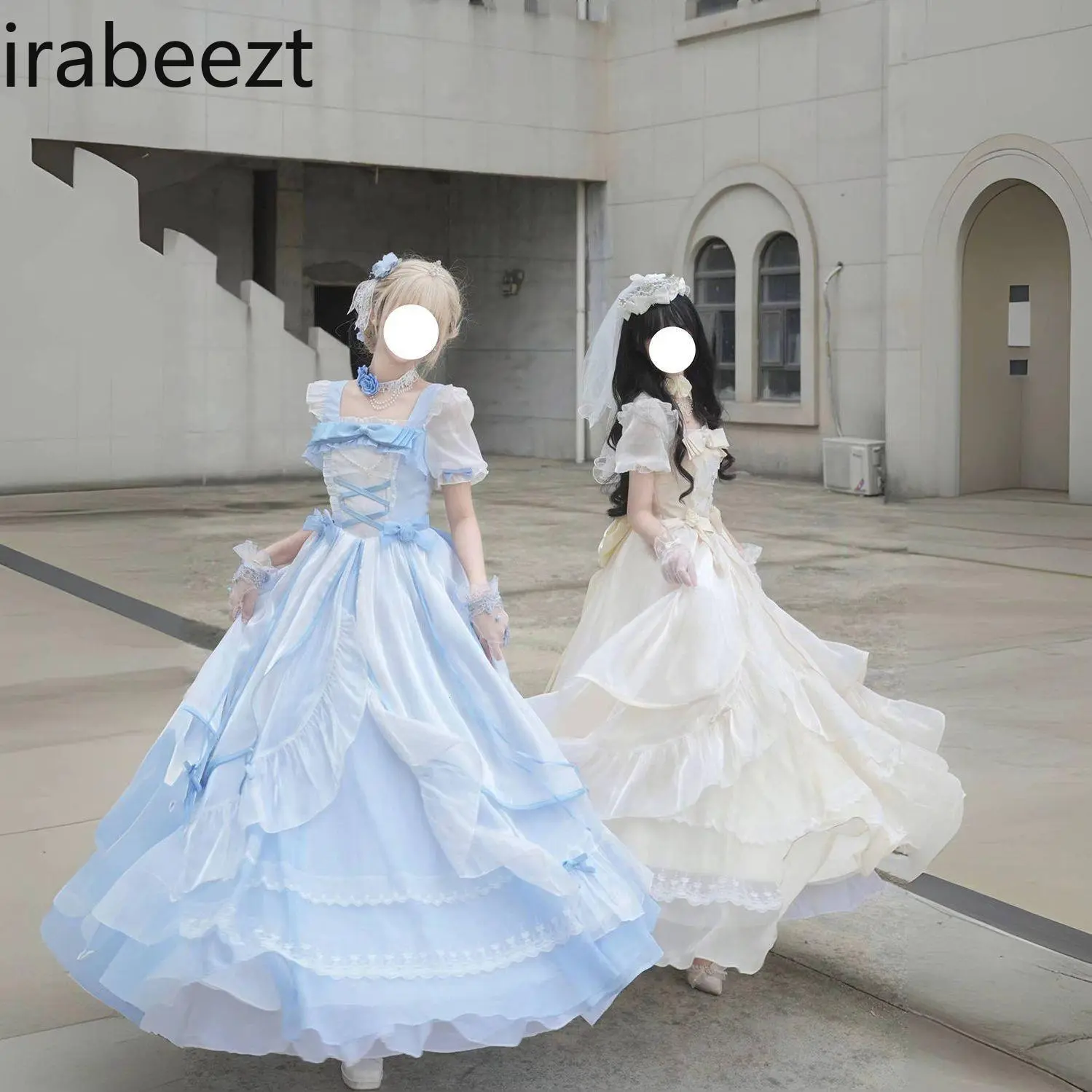 Hot Sale Flight Diary Big Wedding Princess Lolita Long Dress Birthday Girl Платье Лолита Летнее Lolita Dress Gothic