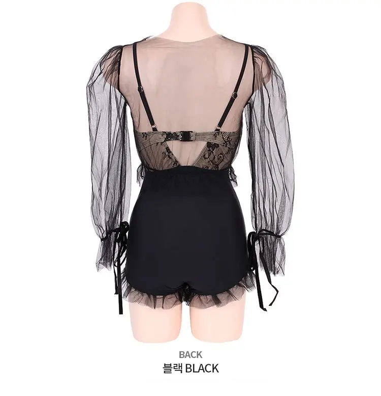 The 2025 New Style of High-end Clothing for Women Korean One-piece Slimming Student Swimsuit Blouse Swimwear Women