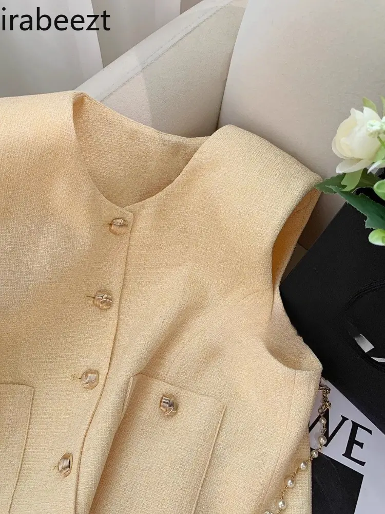 New Summer Women's Short Tops Elegant Sleeveless Blouse Fashion Casual Chic High Quality Small Size Female Shirt