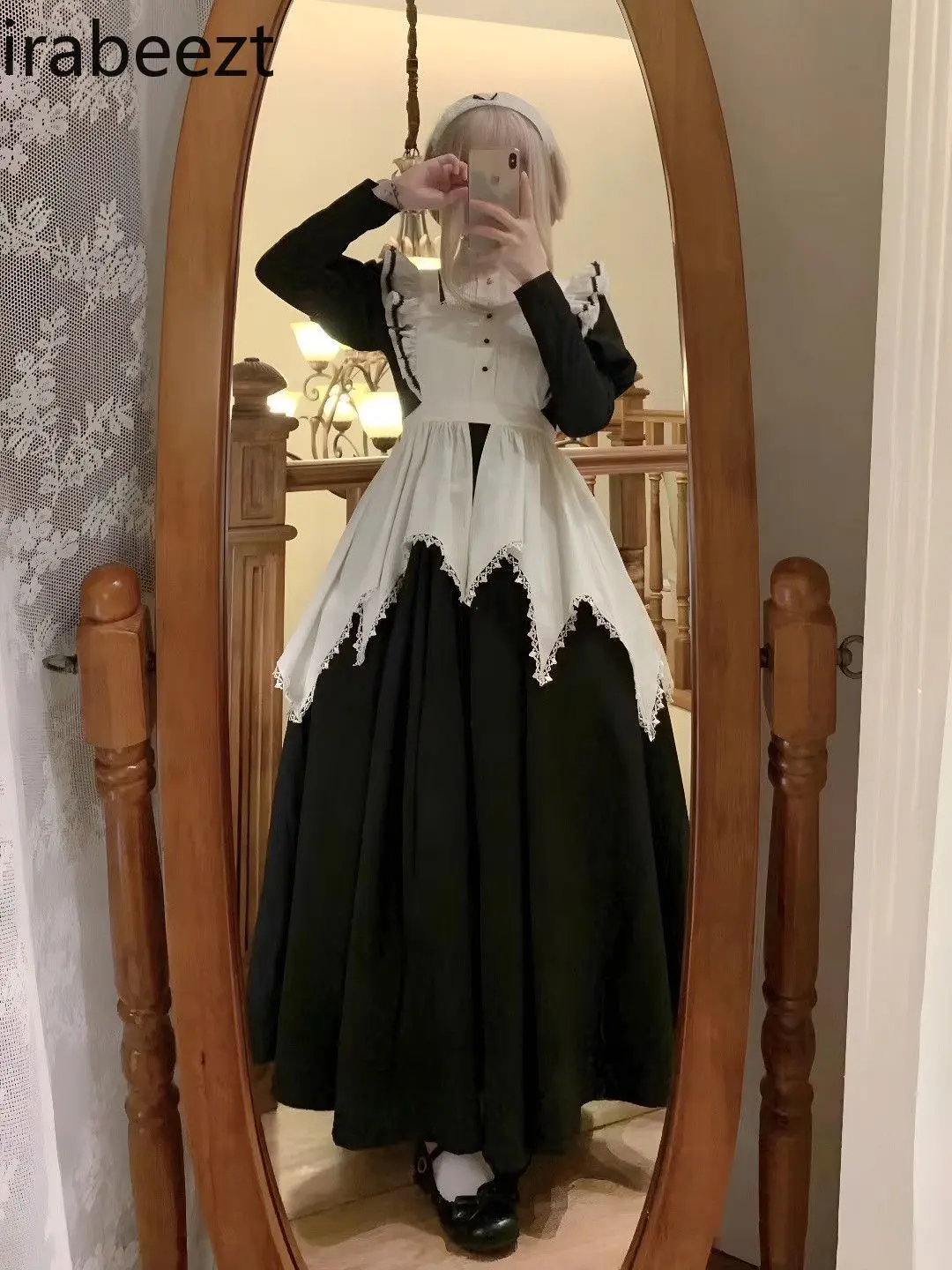 Lolita Dress Women Outfits Autumn Clothing Winter Dark Nun Style Apron Plus Size Authentic Puffy Sleeves Princess Dresses