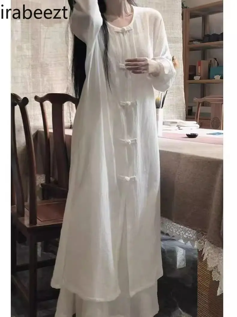 Loose-Fit Embroidered Traditional Chinese Sleepwear Set for Women Ancient Style Casual Home Clothes Ethnic Print Pyjama Set