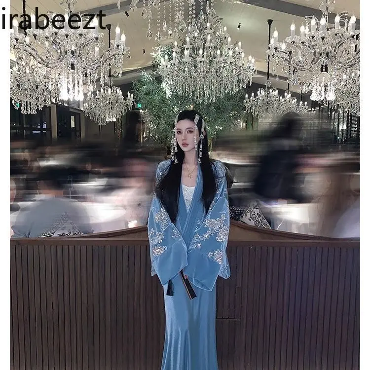 Elegant Velvet Notch Collar Jacket & Mermaid Skirt Set - Women's Vintage Retro Party Dress Suit Conjuntos De Mujer