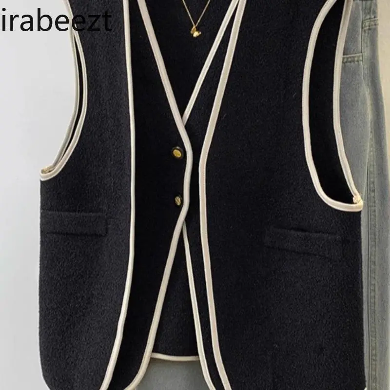2025 New Chunky Knit Vest Women Oversized Cardigan Sweater Casual Layering Open Front Coat Fall Winter Fashion Outerwear