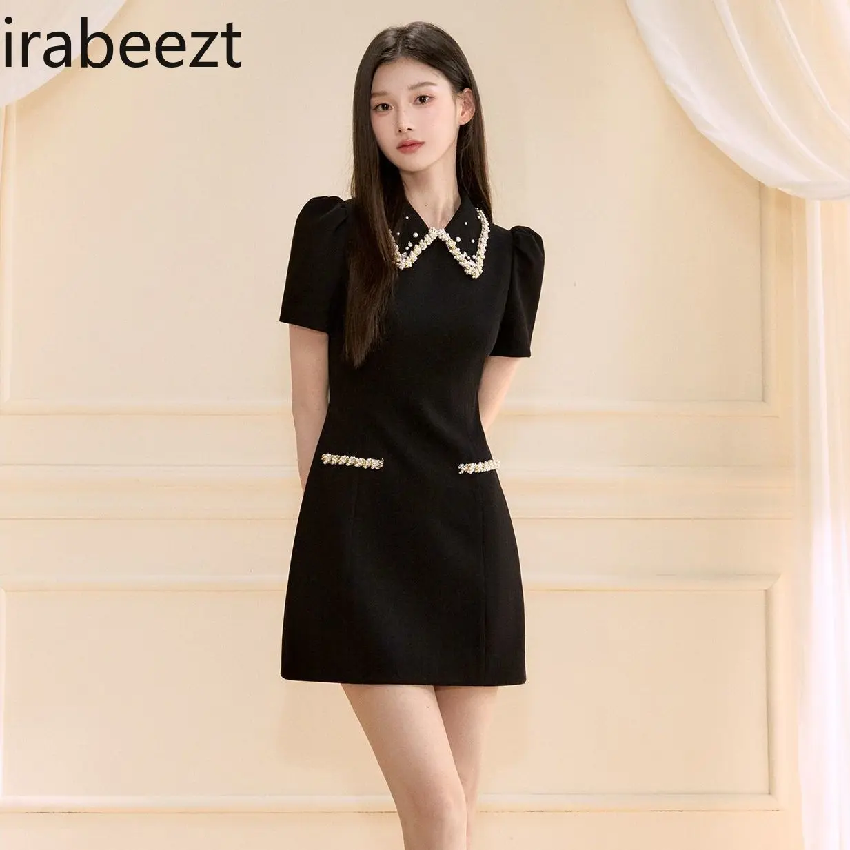 French Style Dress for Women 2025 New Summer Waist Slimming Heavy A-line Skirt Slim Fit Платье Белое Свадебное Vestido