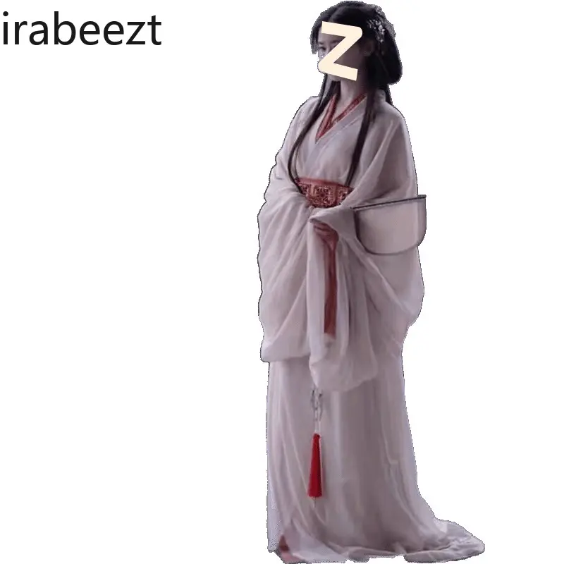 2025 New Hanfu Dress Women's Elegant Han Dynasty Robe with Flowing Sleeves & High Waist Skirt Traditional Chinese Costume