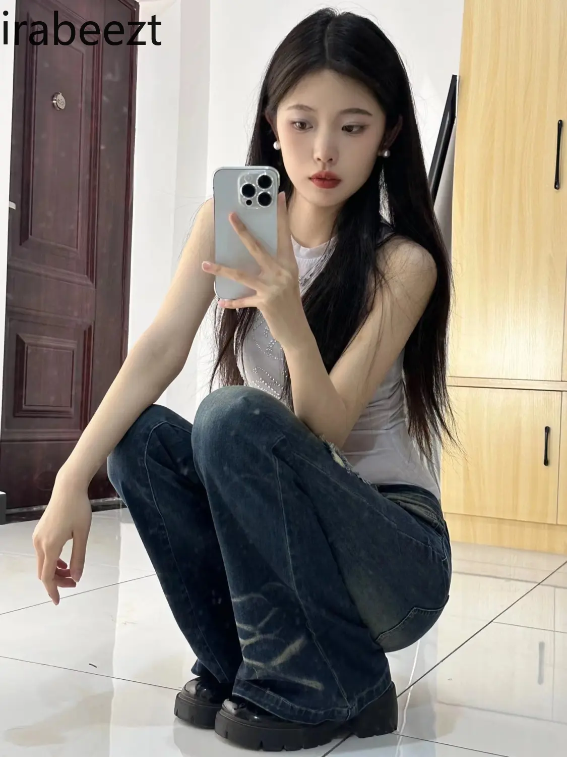 New Style Niche Design Multi-color Hot Diamond Vest Hot Girl Style Round Neck Top Summer New Style Sleeveless Inner Wear