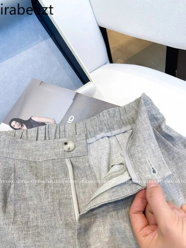 Women's 2025 Summer New Premium Blazer Jacket + Casual Pants Two-Piece Set - Elegant Sophisticated Outfit for Women