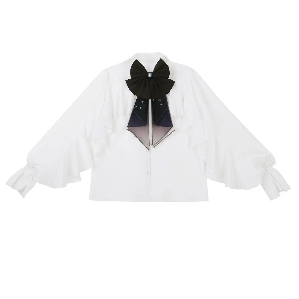 Elegant Lolita Dress Set - Spring Gothic Cosplay Costume with Blouse Skirt (Long/Short) & Corset Waistband Lolita Clothes