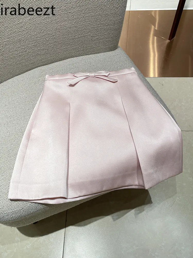 Japanese-style Age-reducing Sweet Suit 2025 Summer New Style Contrast Color Lapel Unique and Exquisite Top Skirt Two-piece Suit