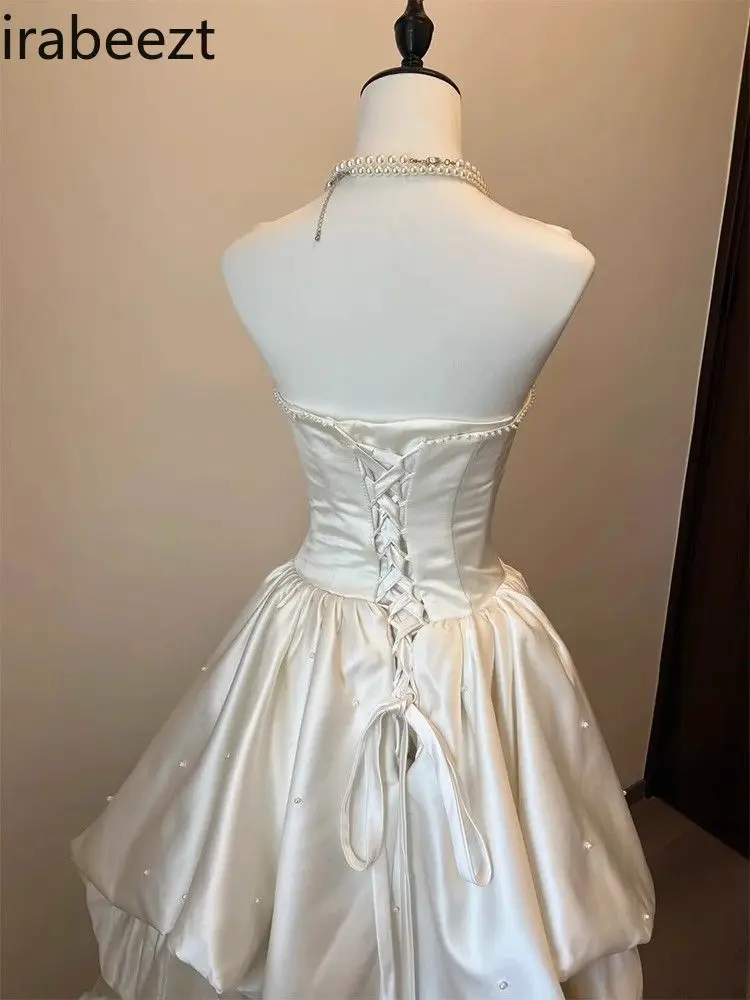 2025 New French Wedding Dress for Bride - Elegant Princess Style Bridal Gown for Wedding/Engagement/Party
